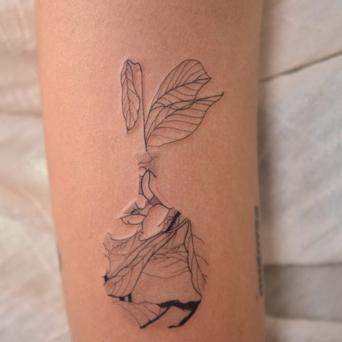 tatuaje diseño abstracto de jarrón