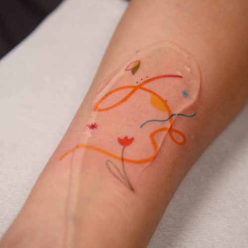 tatuaje ilustración en color