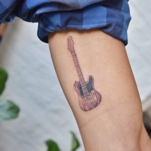 tatuaje guitarra